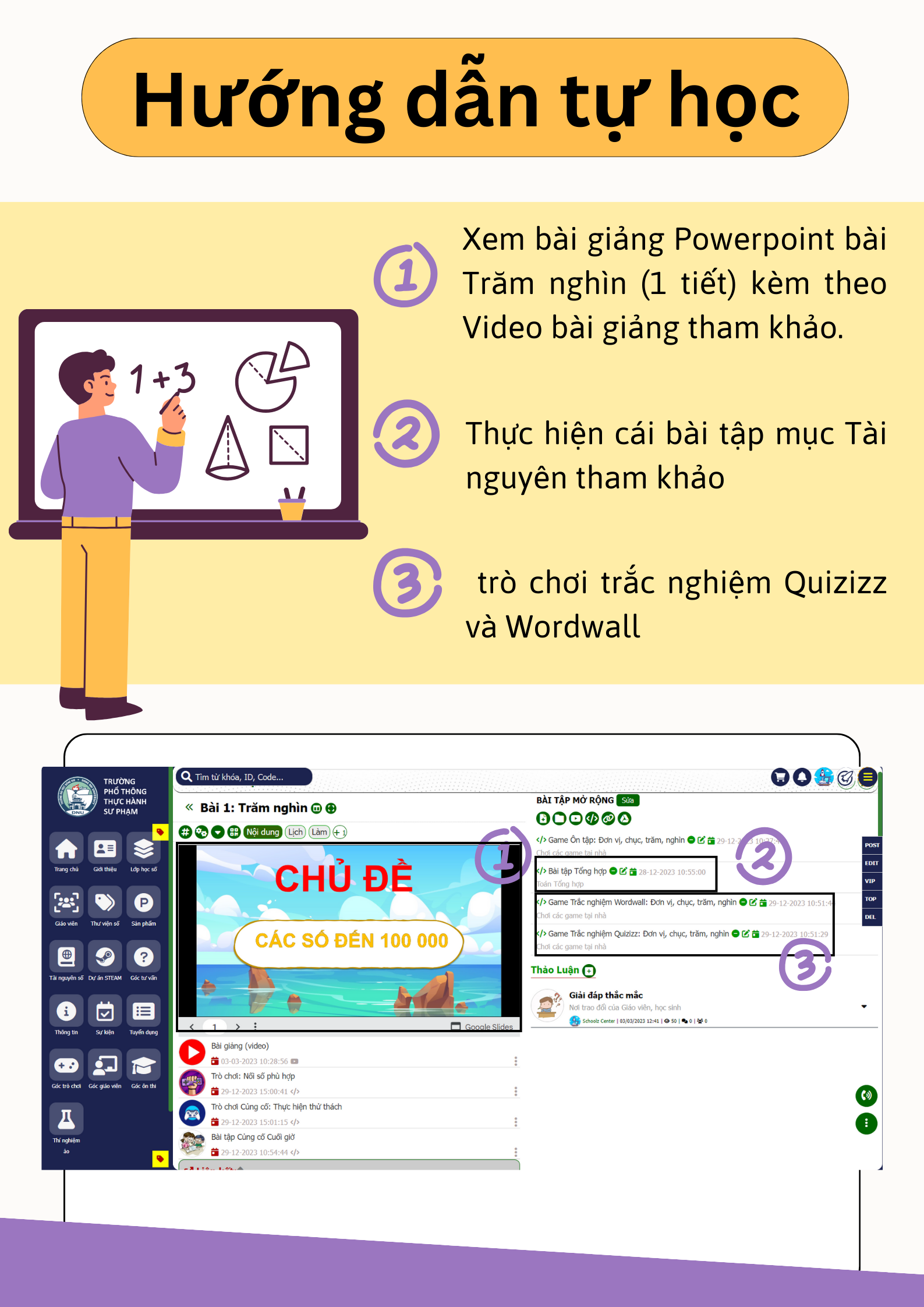 2. Hướng dẫn PH và HS tại nhà